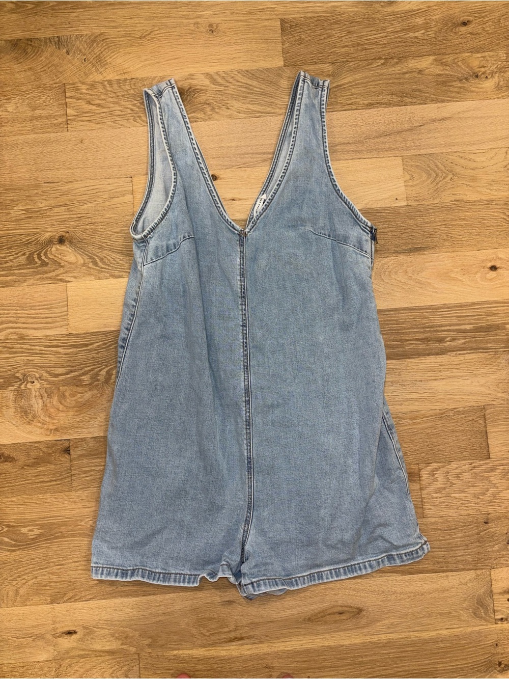 Women’s Light Blue Denim One-Piece Romper